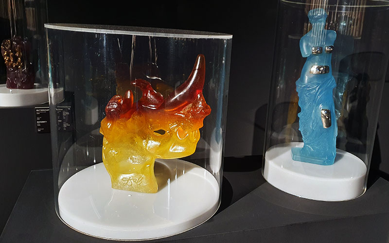 Einzig die Skulpturen aus Glaspaste haben mich nicht so beeindruckt