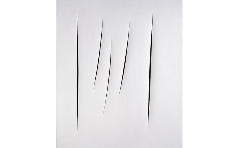 Lucio Fontana, Concetto Spaziale Attese, 1966 © Fondation Lucio Fontana, Milano, Bildrecht Wien