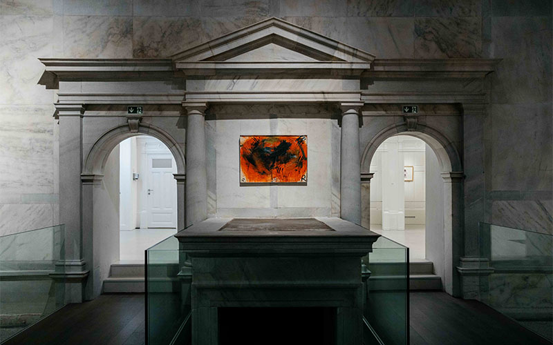 Ausstellungsansicht: Arnulf Rainer & Art Brut, Arnulf Rainer Museum, Baden bei Wien (Foto © Cedrick Kollerics)