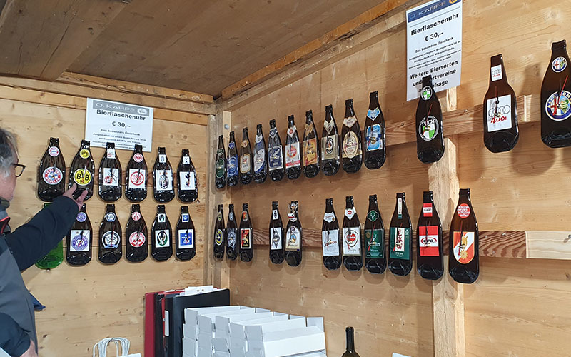 Originell - Bierflaschen-Uhren