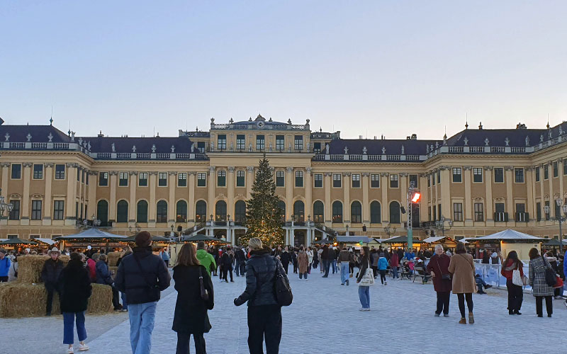 Blick zum Schloss Schönbrunn