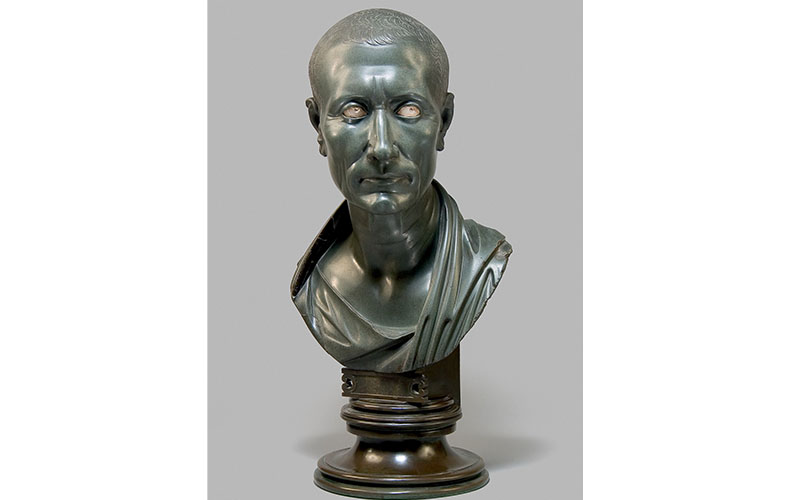 Porträtkopf des Gaius Julius Caesar ("Grüner Caesar"), Staatliche Museen zu Berlin , Antikensammlung, Johannes Laurentius