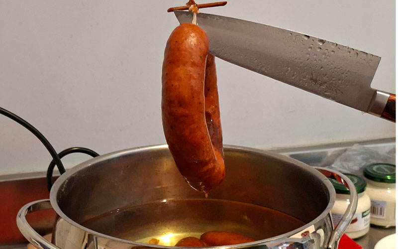 Eine Spezialität: Die Krainer Wurst