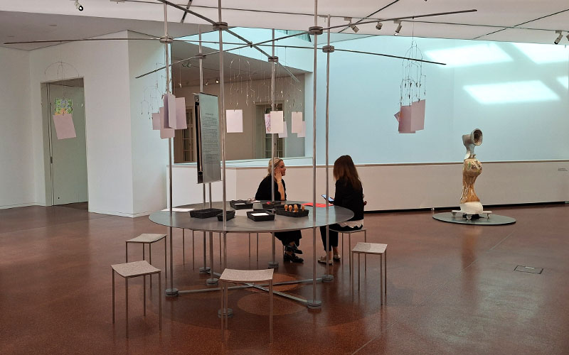 Das offene Atelier in der Ausstellung