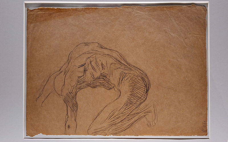 Studienblätter in der Ausstellung