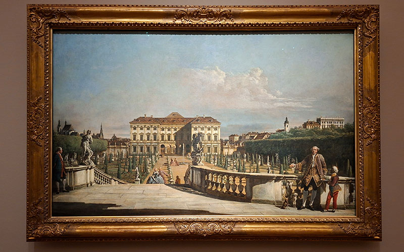 Bellotto: Das Gartenpalais Liechtenstein in Wien vom Belvedere © Liechtenstein. The Princely Collections Vaduz-Vienna