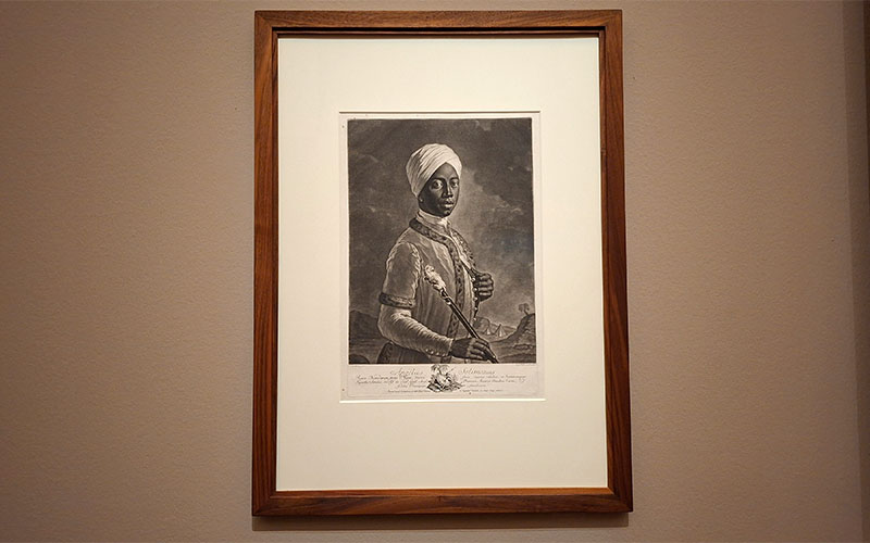 Porträt von Angelo Soliman, im obigen Bild mit Fürst von Liechtenstein