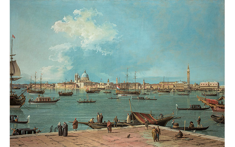 Canaletto: Der Bacino di San Marco von San Giorgio Maggiore aus, The Wallace Collection, London Foto © Wallace Collection, London, UK / Bridgeman Images