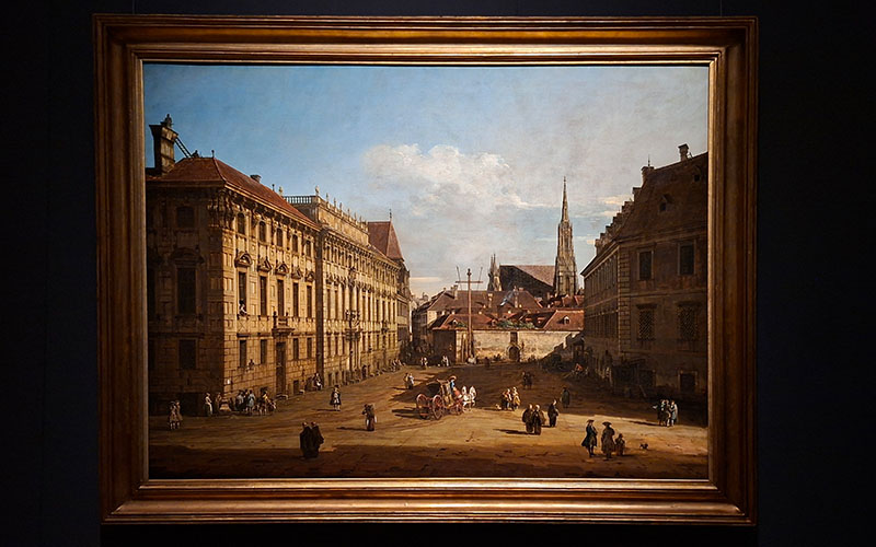 Bellotto: Der Lobkowitzplatz in Wien, Kunsthistorisches Museum Wien