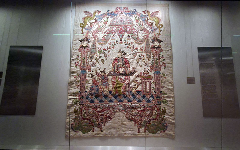 Rückwand eines Paradebettes aus Schloss Hof für Prinz Eugen