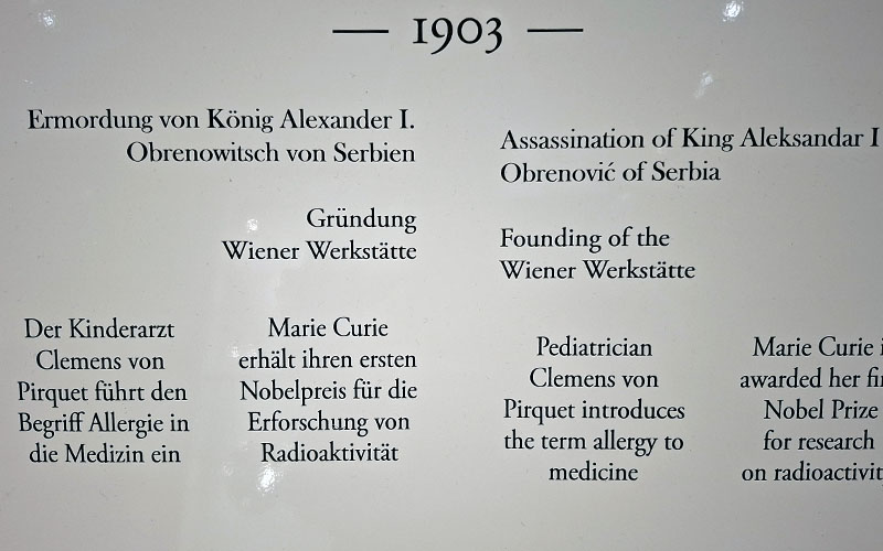 Ereignisse werden nebeneinander gestellt