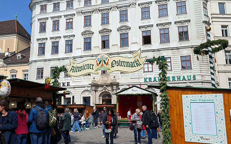 Der Ostermarkt auf der Wiener Freyung