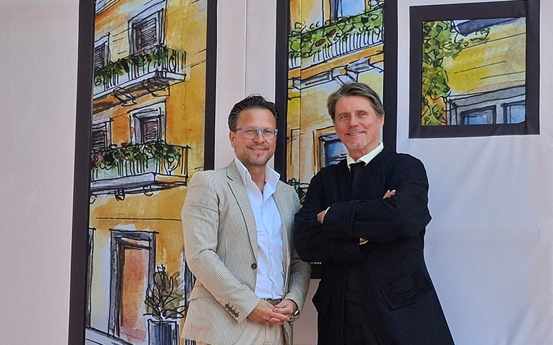 Alexander Kery (kaufmännischer Leiter Theater Sommer Parndorf) und Intendant Christian Spatzek