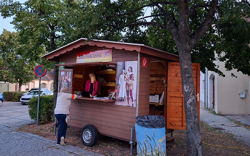 Die Abendkassa hat bereits geöffnet