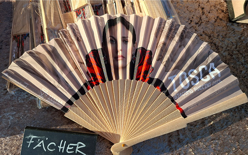 Natürlich gibt es auch jede Menge Merchandising-Material