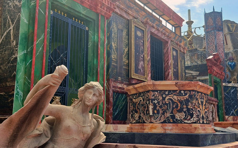 Detail des Bühnenbildes
