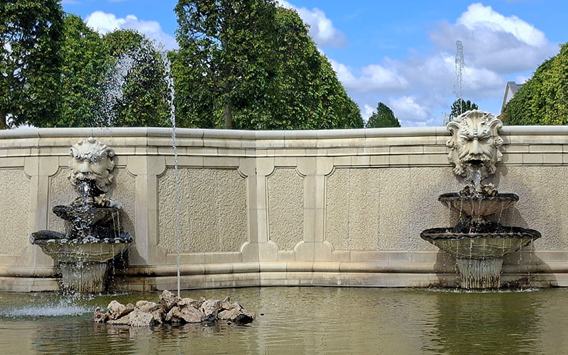 ... und die Brunnen sprudeln ...