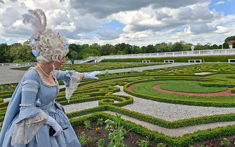 Ein Blick in den Barockgarten