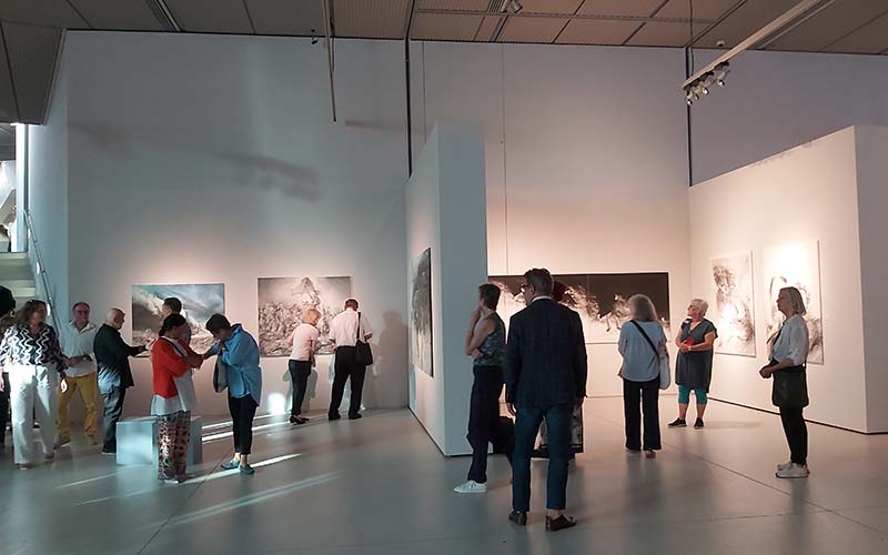Bei der Eröffnung der Ausstellung in der Landesgalerie Burgenland