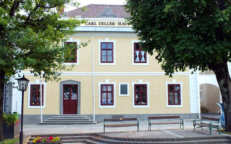 Geburtshaus der Operettenkomponisten Carl Adam Zeller in St. Peter in der Au im Mostviertel (Foto © Thomas Gnedt)