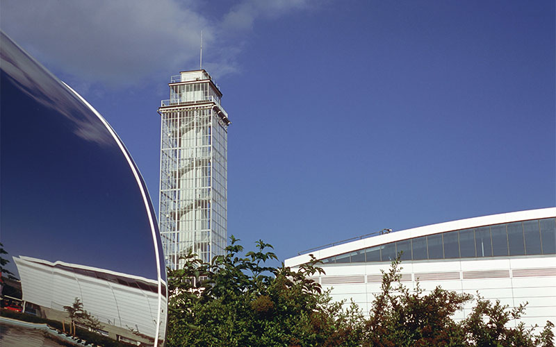 Blick auf einen Teil des Messegeländes in Brünn