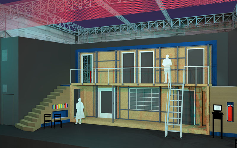 Bühnenbildentwurf © Erich Uiberlacker