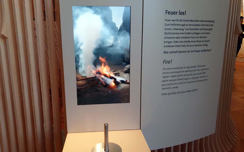 Auch das Feuer machen ist ein voller Erfolg