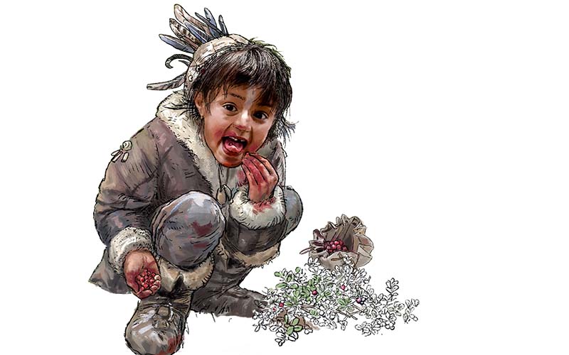 Sahen die Eiszeitkinder so aus? (Illustration © bunterhund illustration, Zürich)