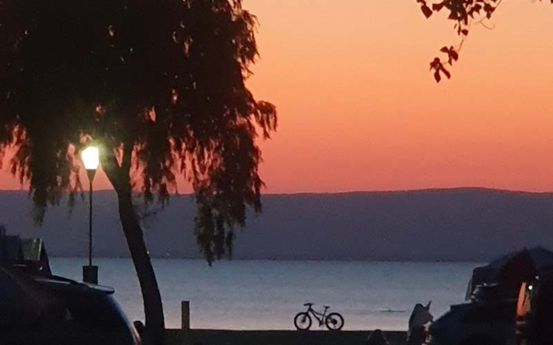 Abendstimmung am Campingplatz