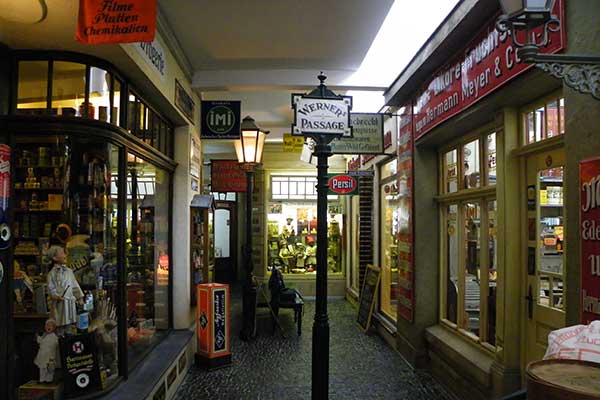 Die alte Ladenzeile im Museum im alten Spreewaldbahnhof
