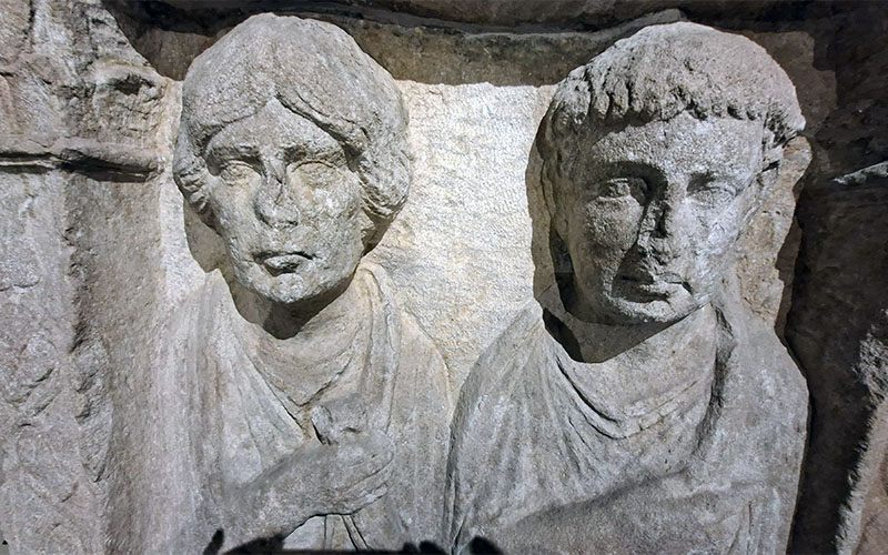 Im Lapidarium von San Giusto