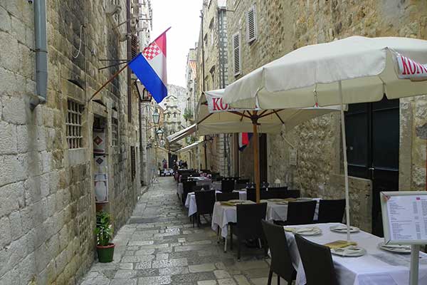 Ein Gässchen in Dubrovnik