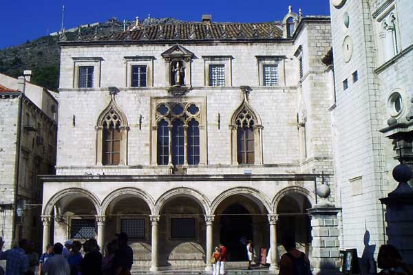 Das Palais Sponza in Dubrovnik