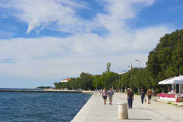 Die Promenade von Zadar