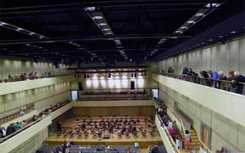Blick in den Konzertsaal des Auditoriums
