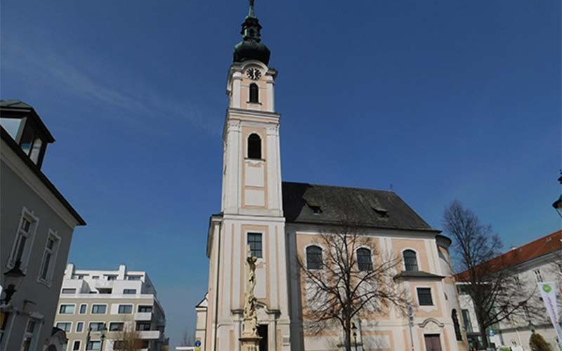 Blick zur Minoritenkirche