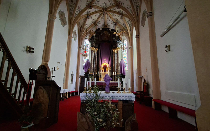 Blick ins Innere der Kirche