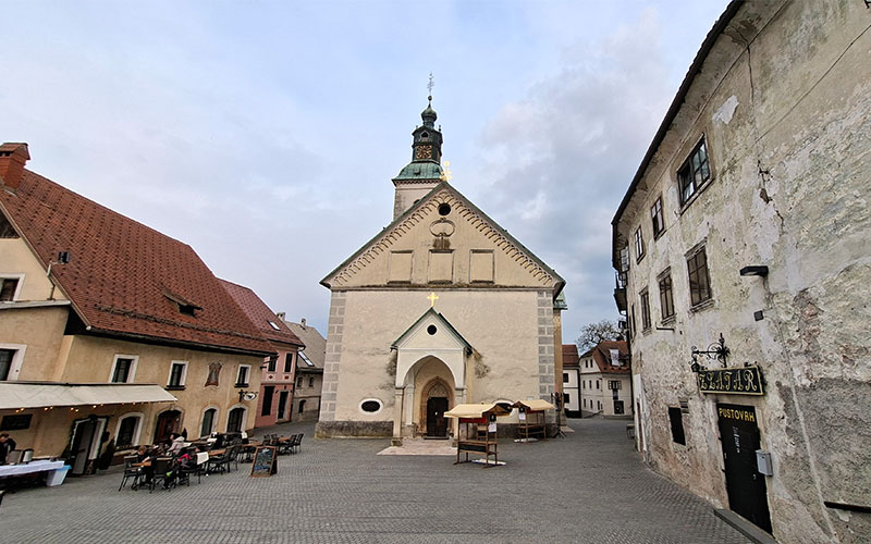 Blick zur Jakobskirche