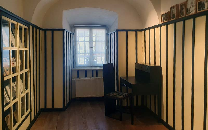 Blick ins ehemalige Arbeitszimmer von Josef Hoffmann