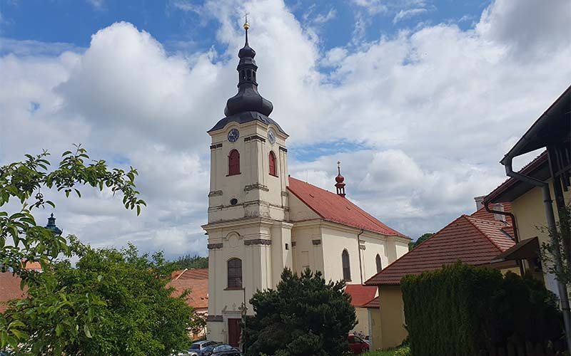 Die Pfarrkirche von Brtnice