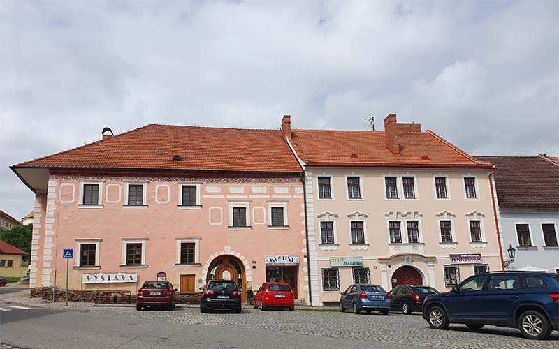 Blick zum Hauptplatz von Brtnice