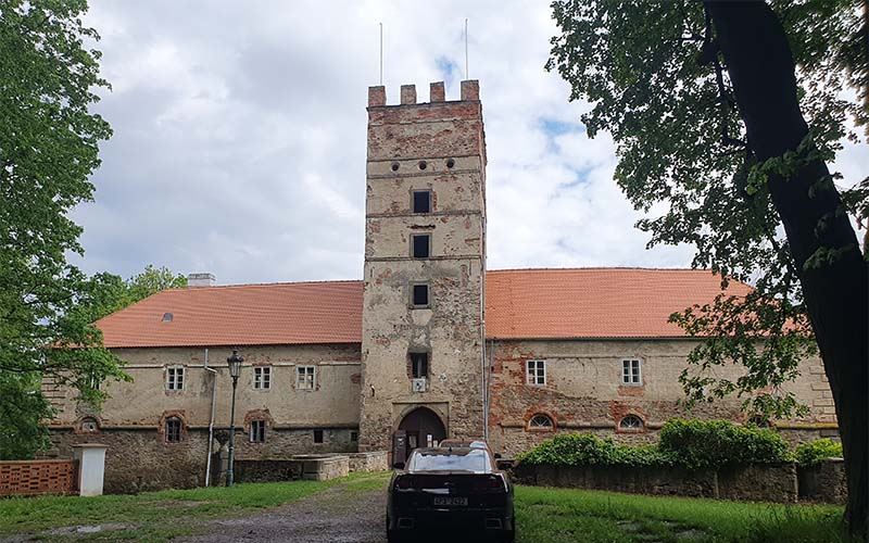 Blick zum Schloss Brtnice