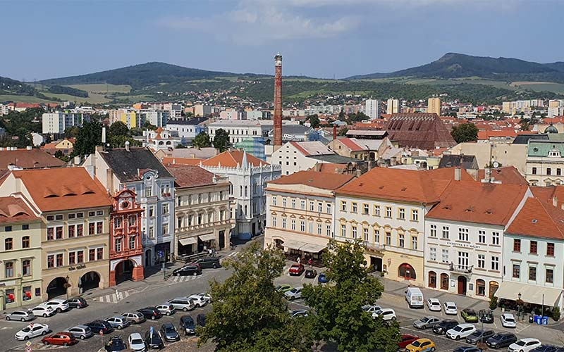 Blick auf den Hauptplatz