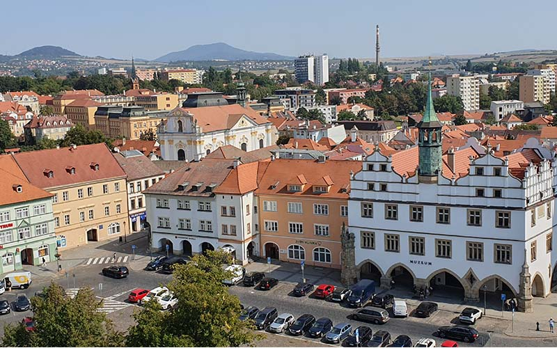 Blick auf den Hauptplatz 