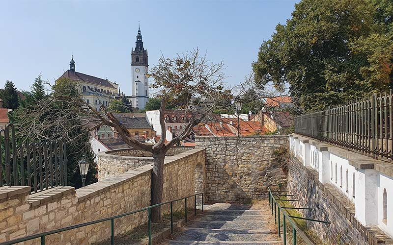 Die Stadtmauern mit Blick zum Dom