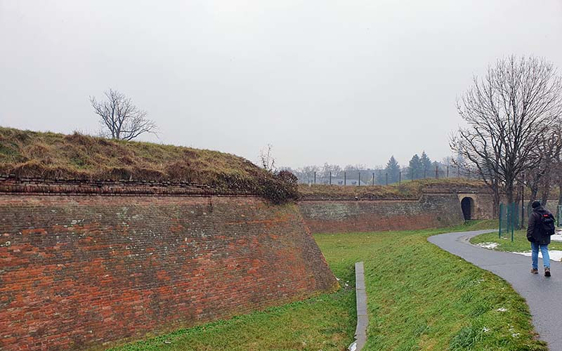 Ein Teil der Stadtmauer von Olmütz