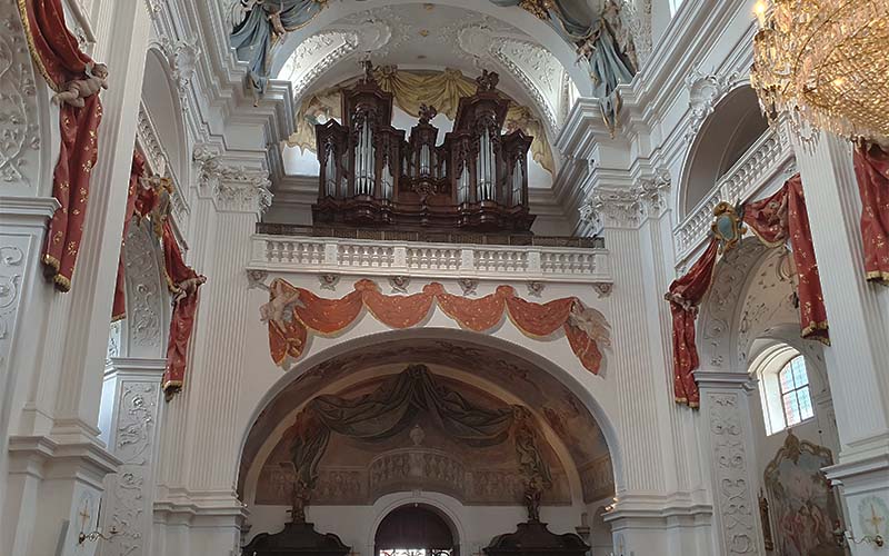 Blick zur großen Sieber Orgel