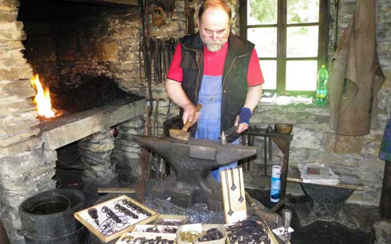 Handwerker bei der Arbeit