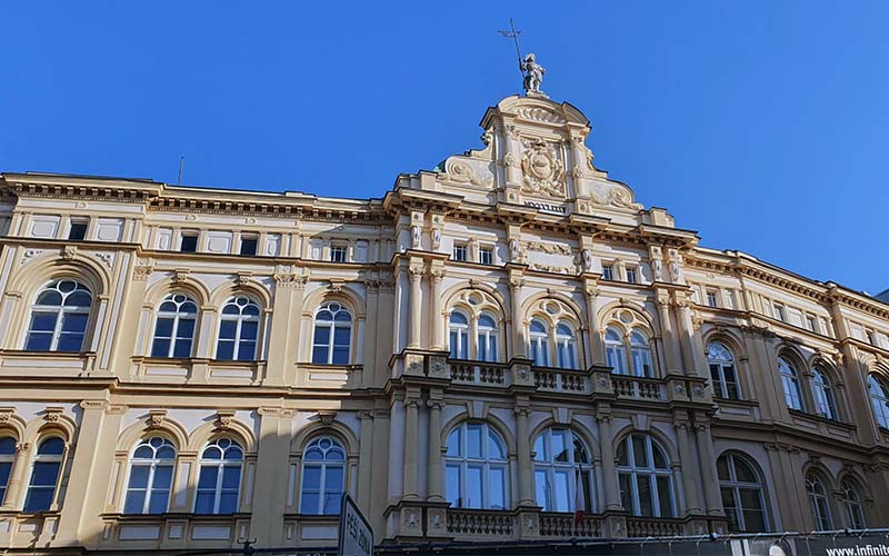 Wunderschöne Häuser in der Stadt