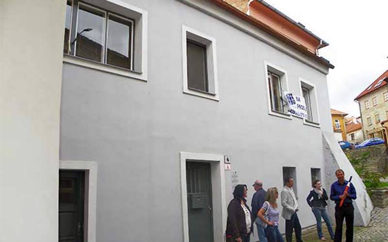Das ehemalige Haus des Rabbi in Třebič